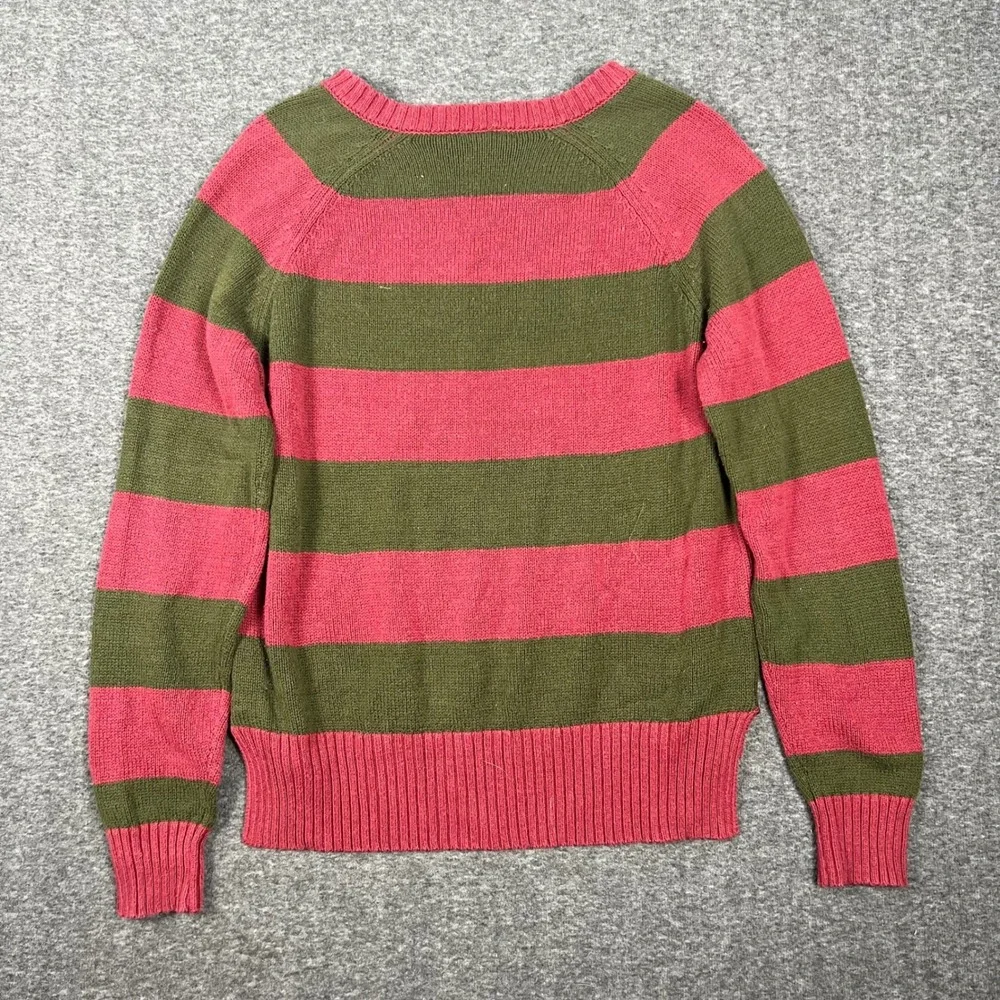 A Nightmare on Elm Street Sweater Mens Medium Red Green Freddy Krueger Knit